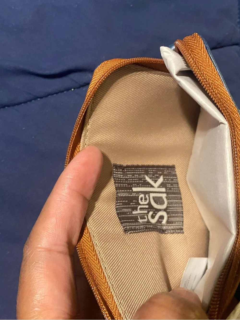 The Sak Leather Zip Card Wallet